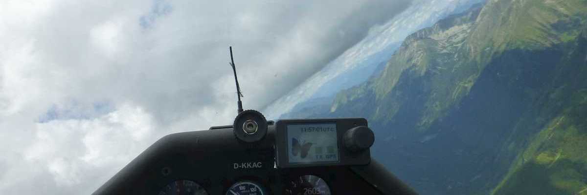 Flugwegposition um 11:01:12: Aufgenommen in der Nähe von Gai, 8793, Österreich in 2257 Meter